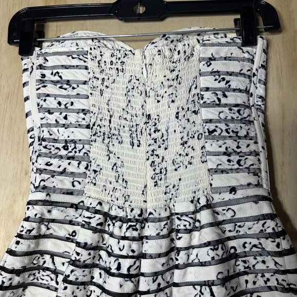 Parker Molly Strapless Silk Dress Graphite Clone In Graphite Clove Size Small - Picture 7 of 11